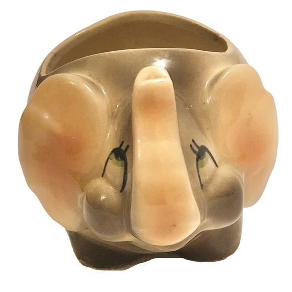 Vintage Other - GIFTED ~ excellent condition: vintage ceramic elephant planter / container